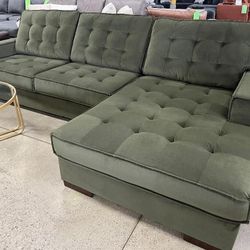 Green Sectional Sofa Fast Delivery Take Home Pay Later Only $39 Down Payment 🌟