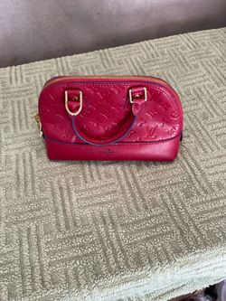 Louis Vuitton Alma BB red handbag