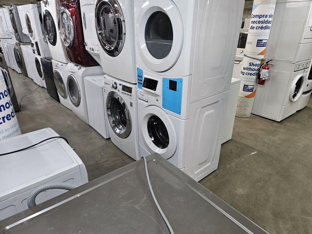 Blow Out Sale Warehouse Full Of Nice Like Brand New Washer Dryer Fridge Stove Oven Stackable Free Warranty Only 65for Financing 90day TO Pay