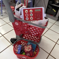 Shopping Cart, Basket And Cashier 