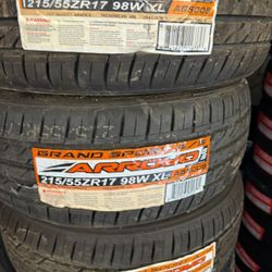 215/55/17 Arroyo Tires Installed And Balanced / Instaladas Y Balanceadas
