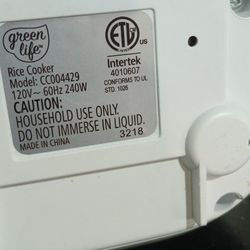Green Life Rice Cooker (2 Cups)