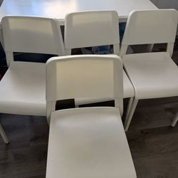 IKEA white Table &4 Chairs 