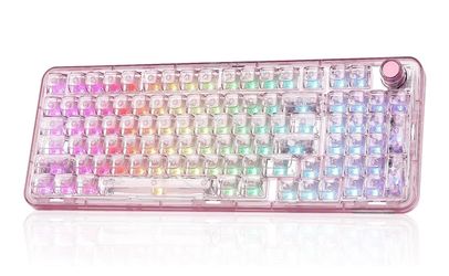 YUNZII X98 QMK/VIA Wireless Mechanical Gaming Keyboard with Knob,