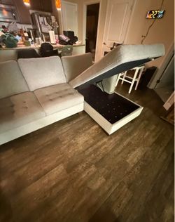 Sectional Couch with Storage!