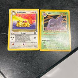 Muk Pokemon Card With Card In German 