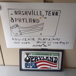 Nashville, Tennessee Opryland USA Souvenir Plate