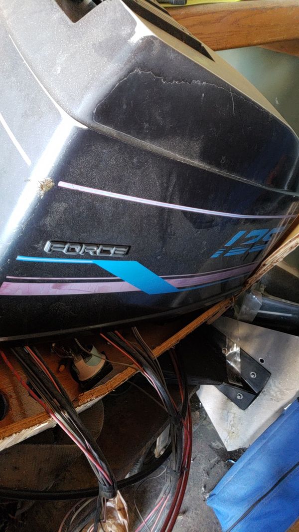 125 Force Outboard Motor With Cables For In Corona Ca Offerup 125 Force Outboard Motor With Cables