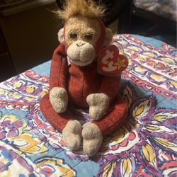 Used Monkey Beanie Baby Rare 