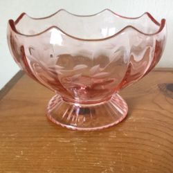 Pink Depression Glass Bowl