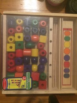 Melissa and Doug wooden bead development toy