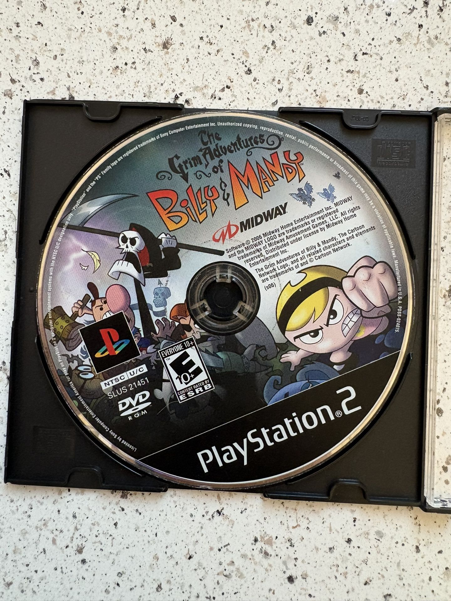 The Grim Adventures of Billy & Mandy (Sony PlayStation 2 PS2) DISC ONLY RARE