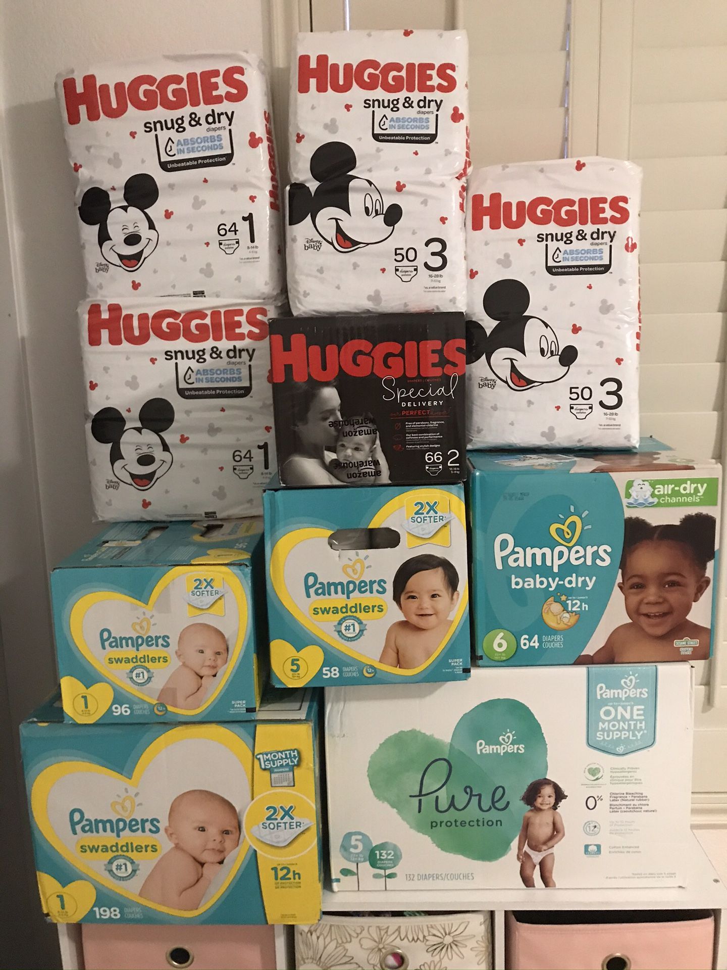 Diapers (all for $160)