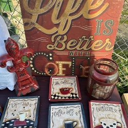 Coffee Themed Decor Set