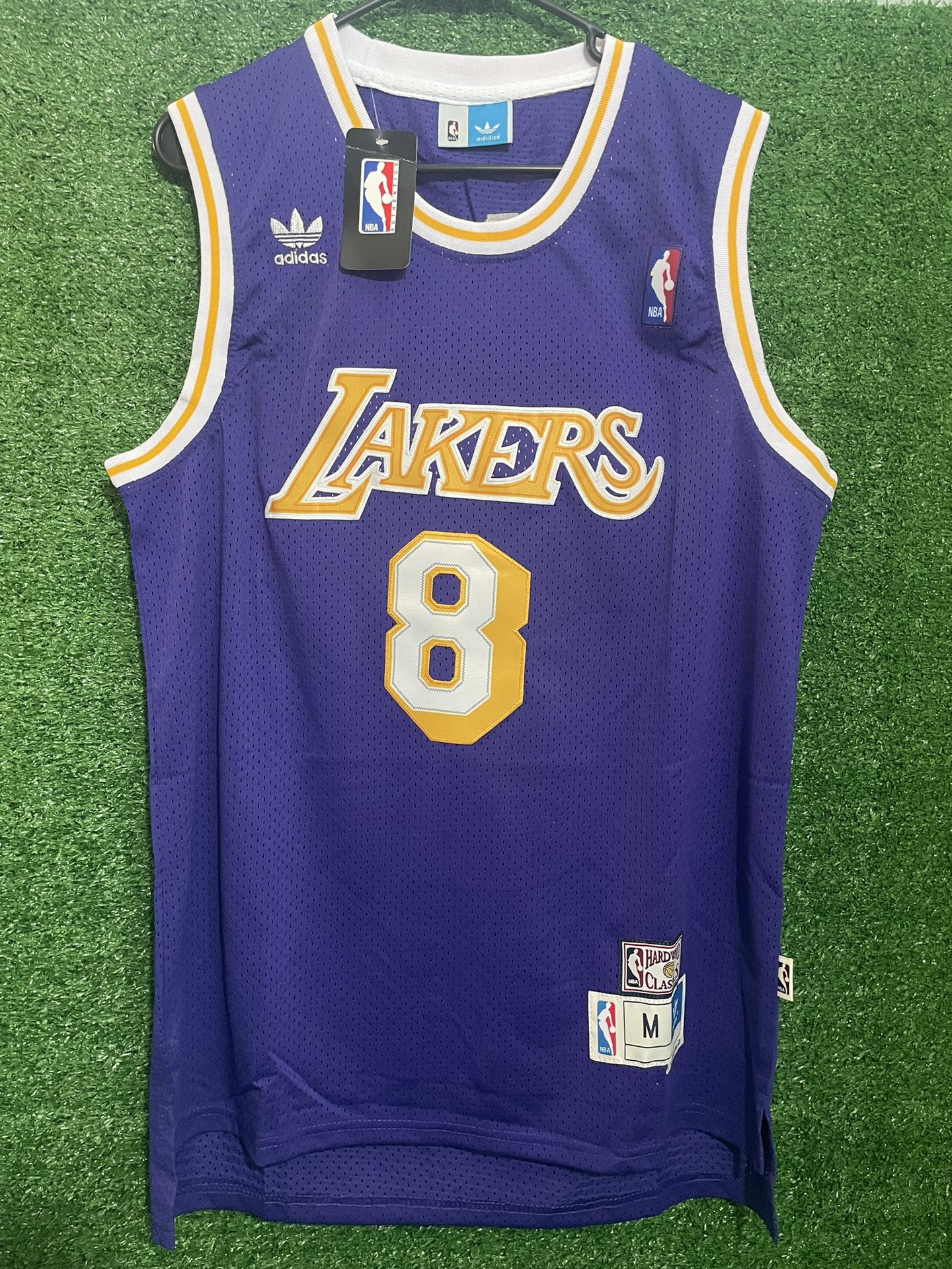 KOBE BRYANT LOS ANGELES LAKERS VINTAGE ADIDAS JERSEY BRAND NEW WITH TAGS SIZES MEDIUM AND LARGE AVAILABLE 