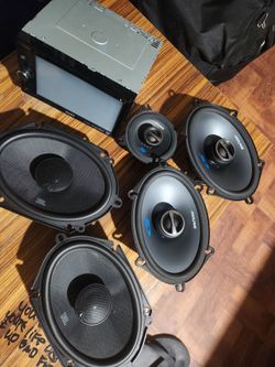 NEW JBL STADIUM 862F 6X8/ALPINE S-TYPE SPS-517 6X8/ALPINE S-TYPE S-S40 4"/SONY XAV-W650BT HEADUNIT