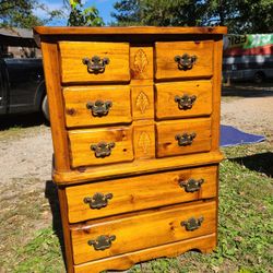Large Knotty Pine Chest Of Drawers