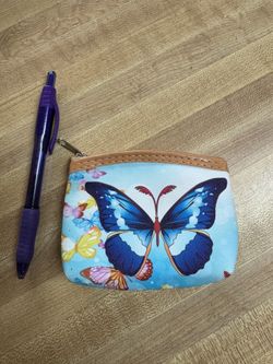 Mini Coin Butterfly Wallet $10.00