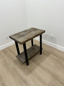 Wood Coffee Table And Side Table
