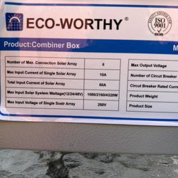 PV Box use with Solar Panel