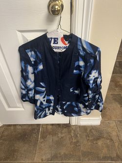 BCBG Maxazria Tie Dye Blouse Size XXS