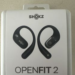 New Shokz OpenFit 2 True Wireless Open-Ear Earphones - Black 