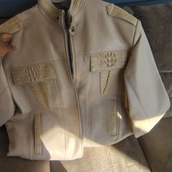 alligator leather jacket