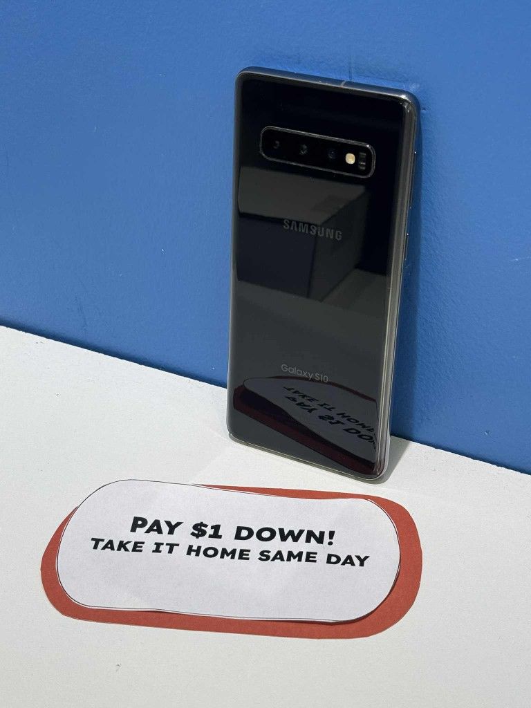 Samsung Galaxy S10 Unlocked - Pay $1 DOWN AVAILABLE - NO CREDIT NEEDED