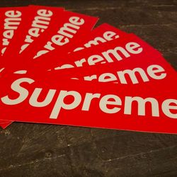 Supreme - Red Vinyl Sticker 