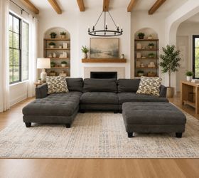 Gray sectional couch, free delivery