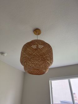 Wooden light fixture