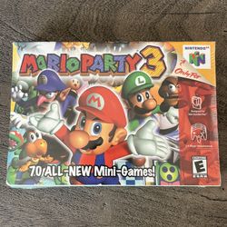 Mario Party 3 Nintendo 64 N64 Brand New Sealed 
