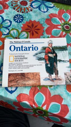 VTG National Geographic ephemera/map