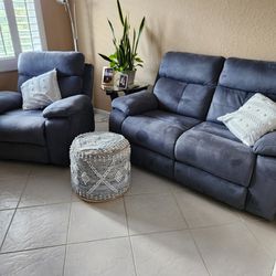 Loveseat and Recliner