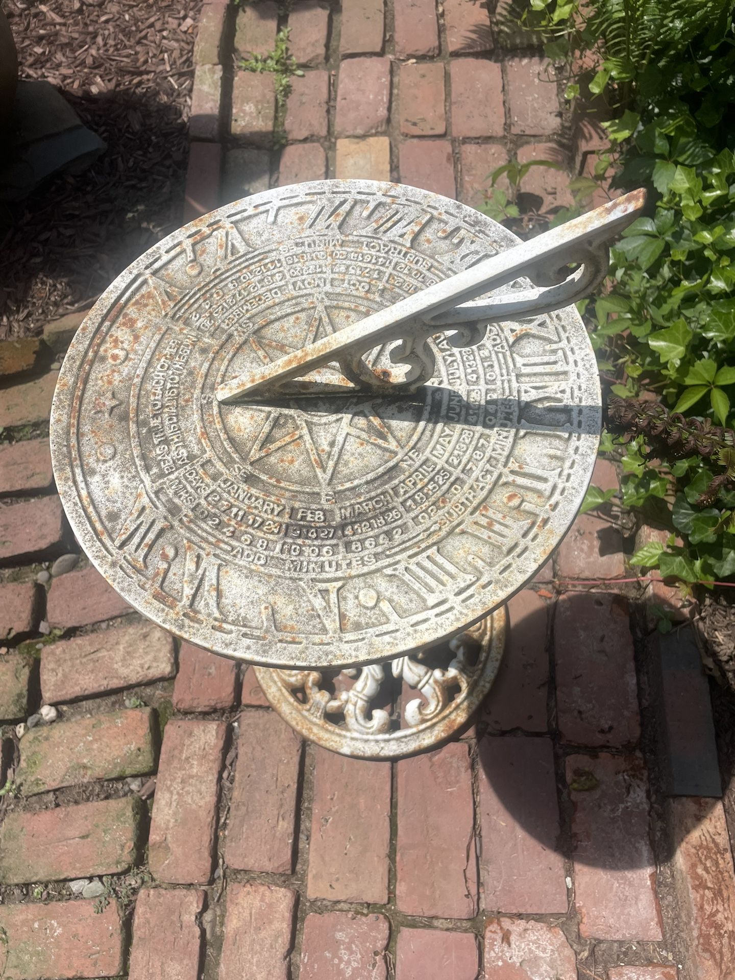 Cast Iron Sundial