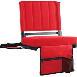 2 Stadium Seats with Back Support for Bleachers