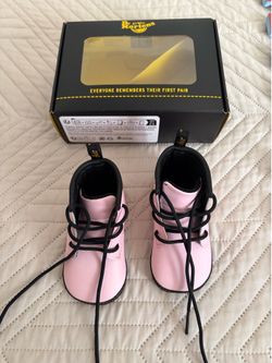 Dr. Martens Pink Crib Boots Size 4