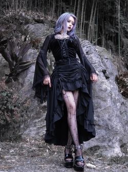 SCARLET DARKNESS GOTH DRESS