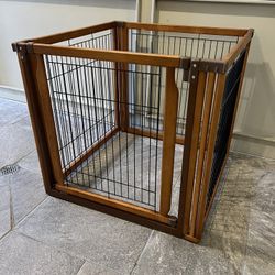 Dog Crate - Collapsible Wood & Metal