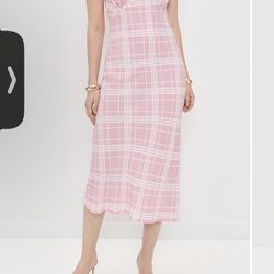 Reformation Beauden Dress Pink 