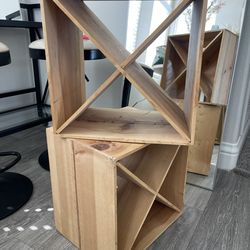 Wine wood boxes/ Shelves
