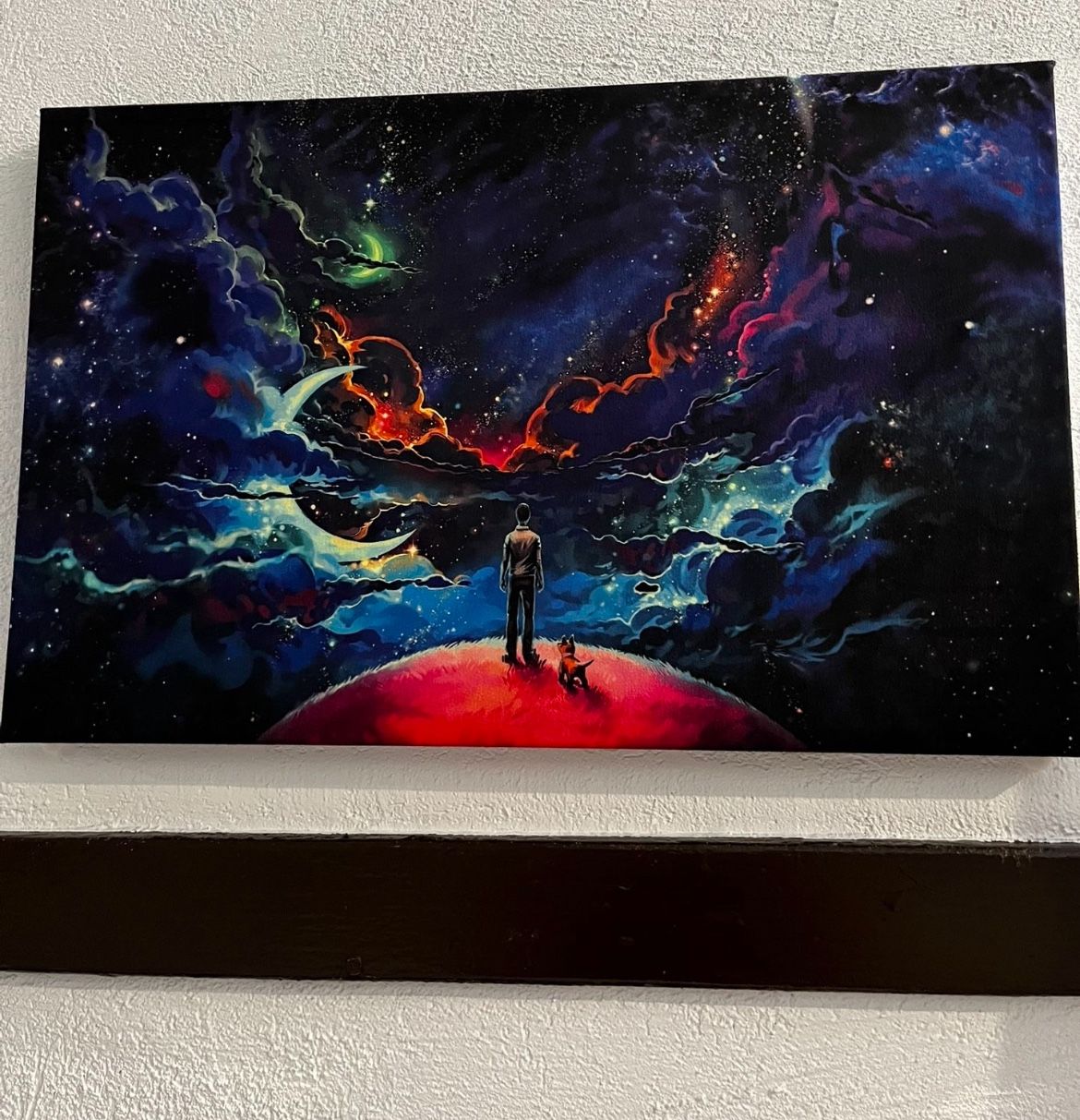 Cosmic Suede Canvas LED Art