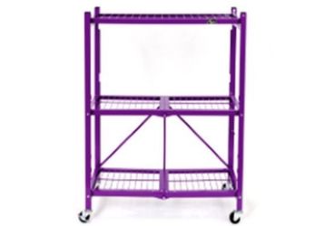 Origami Heavy Duty 3-Tier Rack 2-pack purple No Tools Required to assemble