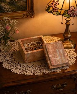 SOLID MARBLE TRINKET BOX