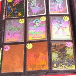Vintage Marvel DC & X-Men Trading Cards Mint Condition 