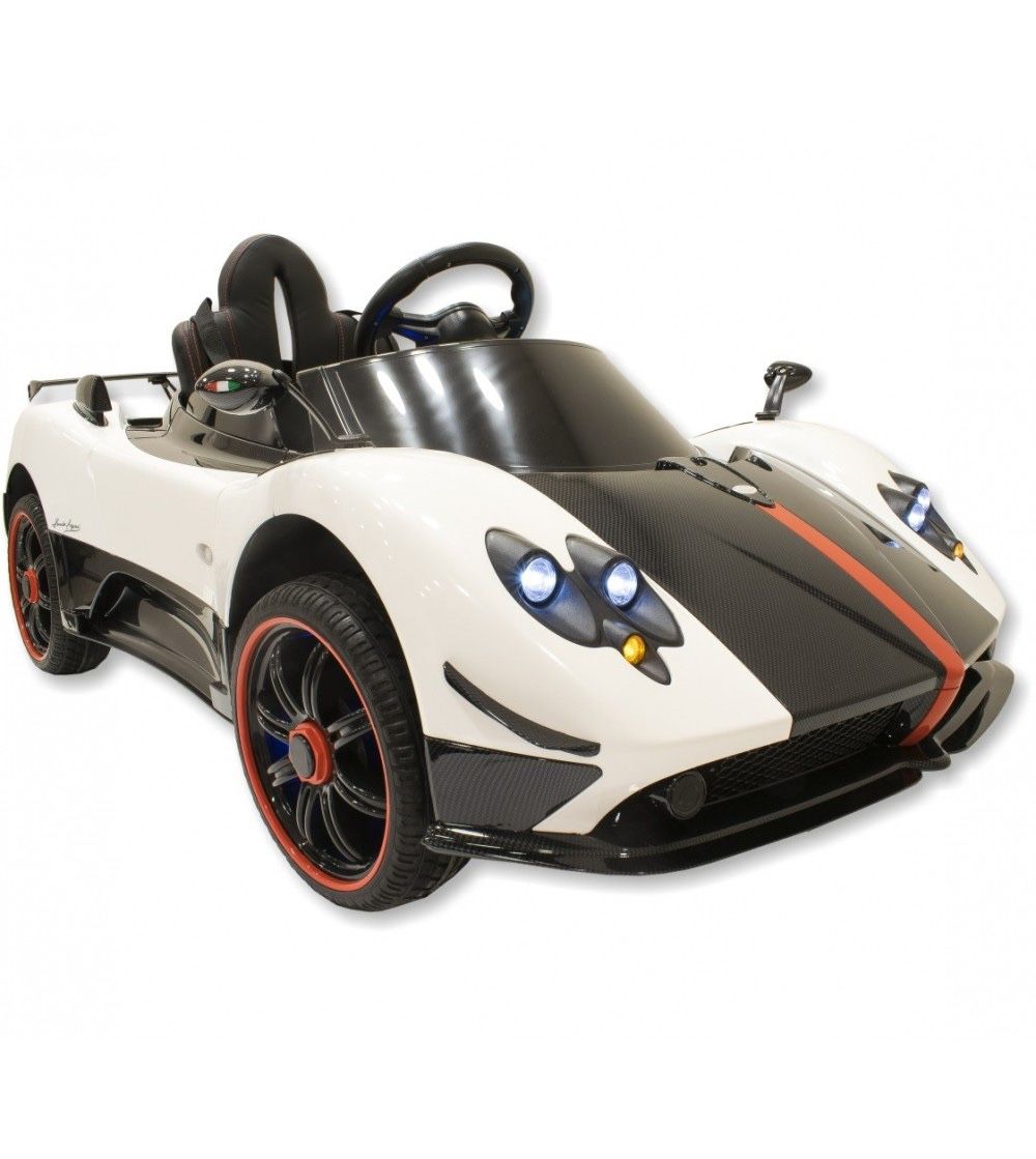 🔴⚫️Kids Car !!BRAND NEW 12V LUXURY REMOTE CONTROL Electric Kid Ride On Car Power Wheels PAGANI ZONDA with LED’s Leather Seat Music USB and MP3