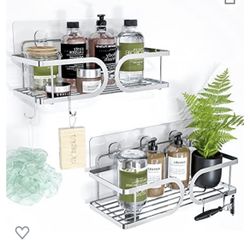 Shower Caddy Shelves with Hooks