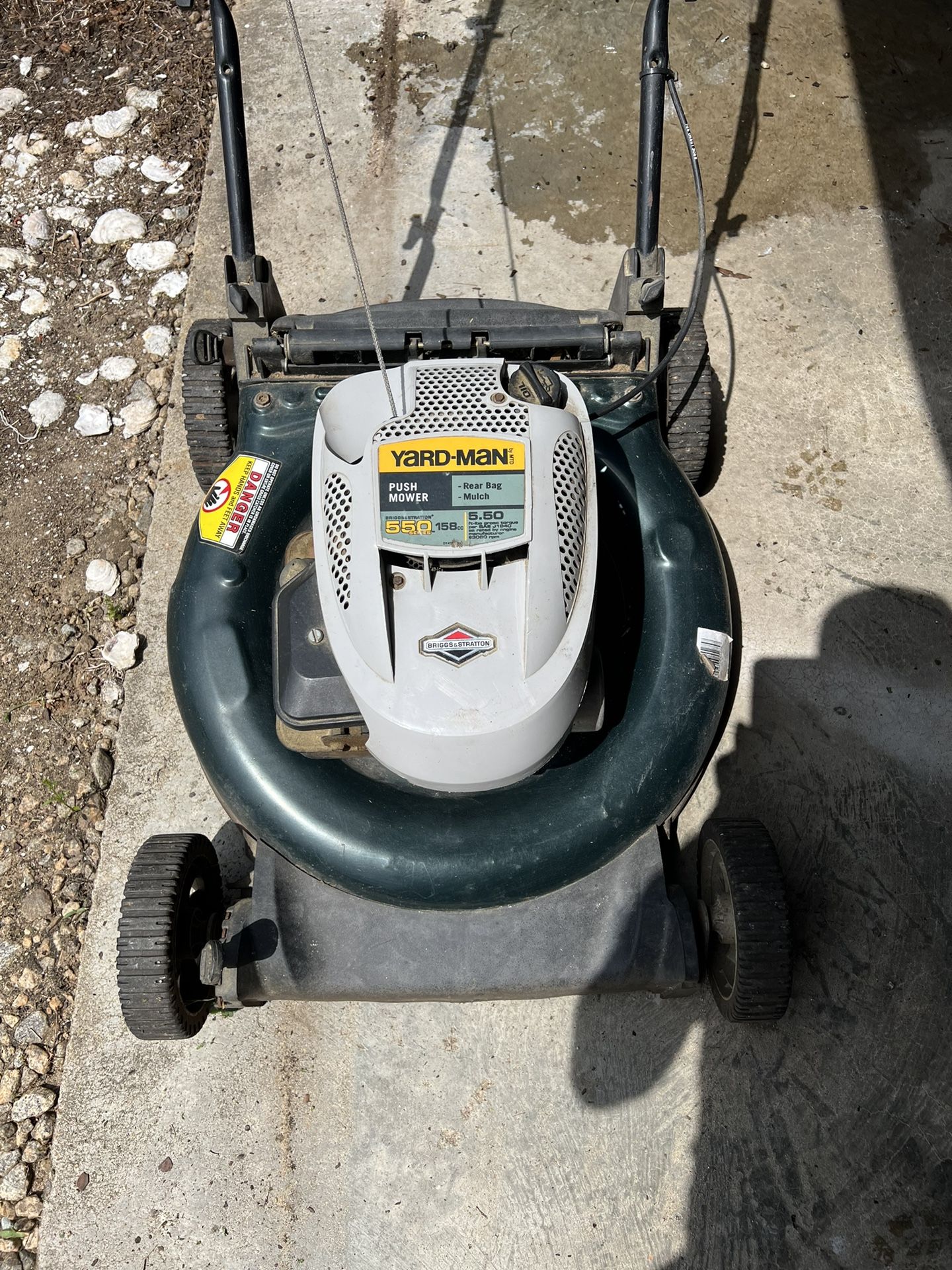550 series yard man self propelled mower