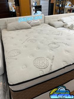 Royal memory foam mattress and Boxspring queen set Colchon y tambor