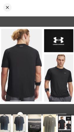 NEW!  Under Armour UA Tech 2.0 tee in Black / Graphite (XL)
